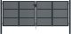 vidaXL vidaXL Brama ogrodowa, antracytowa, 400x200 cm, stal 3