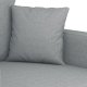 vidaXL vidaXL Sofa 2-osobowa, jasnoszara, 120 cm, tapicerowana tkaniną 6
