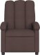 vidaXL vidaXL Rozkładany fotel masujący, elektryczny, ciemny brąz, tkanina 9