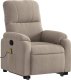 vidaXL vidaXL Podnoszony fotel masujący, rozkładany, taupe, mikrofibra 3