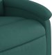 vidaXL Fotel rozkładany, ciemnozielony, tapicerowany tkaniną 8