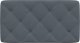 vidaXL Poduszka na wezgłowie, ciemnoszara, 90 cm, aksamitna 5