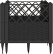 vidaXL vidaXL Donica ogrodowa na kołkach, czarna, 43,5x43,5x43,5 cm, PP 4