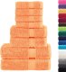 vidaXL vidaXL 8-cz. zestaw ręczników premium SOLUND, pomarańczowy, 600 g/cm 1