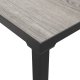 vidaXL Ogrodowy stolik kawowy, szary, 55x55x31 cm, DPC i stal 4