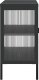 vidaXL Szafka, czarna, 105x35x70 cm, szkło i stal 5