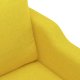 vidaXL vidaXL Sofa 2-osobowa, jasnożółta, 120 cm, tapicerowana tkaniną 6