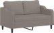 vidaXL vidaXL Sofa 2-osobowa, kolor taupe, 140 cm, tapicerowana tkaniną 2