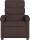 vidaXL vidaXL Rozkładany fotel masujący, elektryczny, ciemny brąz, tkanina 9