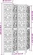vidaXL Parawan pokojowy, 4-panelowy, brązowy, lite drewno paulowni 8