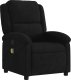 vidaXL Rozkładany fotel masujący, czarny, obity aksamitem 3