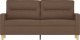 vidaXL Sofa 2-osobowa, brązowa, 140 cm, tapicerowana tkaniną 3