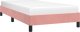 vidaXL Rama łóżka, różowa, 100 x 200 cm, tapicerowana aksamitem 4