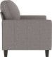 vidaXL Sofa 2-osobowa, kolor taupe, 120 cm, tapicerowana tkaniną 4
