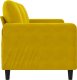 vidaXL Sofa 3-osobowa, żółty, 180 cm, tapicerowana aksamitem 5