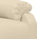 vidaXL Fotel masujący, kremowy, obity tkaniną 8