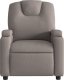 vidaXL Rozkładany fotel masujący, taupe, obity tkaniną 4
