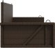 vidaXL Ławka bujana, brązowa, 119x56x48 cm, polirattan 5