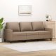 vidaXL 3-osobowa sofa, cappuccino, 180 cm, sztuczna skóra 1