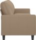 vidaXL 3-osobowa sofa, cappuccino, 180 cm, sztuczna skóra 4