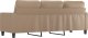 vidaXL 3-osobowa sofa, cappuccino, 180 cm, sztuczna skóra 5