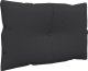 vidaXL Poduszki na sofę z palet, 2 szt., czarne, tkanina 4