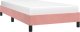 vidaXL Rama łóżka, różowa, 90 x 200 cm, tapicerowana aksamitem 4