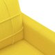 vidaXL Sofa 2-osobowa, jasnożółta, 140 cm, tapicerowana tkaniną 6