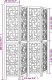 vidaXL Parawan pokojowy, 4-panelowy, brązowy, lite drewno paulowni 8