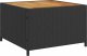 vidaXL Narożnik ogrodowy z poduszkami i stolikiem, rattan PE, czarny 8