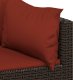 vidaXL vidaXL Narożne moduły sofy z poduszkami, 2 szt., brązowe, polirattan 7