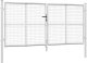 vidaXL vidaXL Brama ogrodowa z siatki, srebrna, 300x175 cm 2