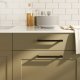 vidaXL vidaXL Uchwyty do szafek, 5 szt., czarne, 192 mm, stal nierdzewna 1