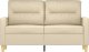 vidaXL 2-osobowa sofa, kremowa, 120 cm, tapicerowana tkaniną 3