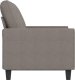 vidaXL Sofa 2-osobowa, kolor taupe, 120 cm, tapicerowana tkaniną 4