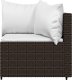 vidaXL vidaXL Narożne moduły sofy z poduszkami, 2 szt., brązowe, polirattan 4