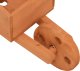 vidaXL vidaXL Donice w kształcie taczek, 2 szt., 47x15x19 cm, drewno jodłowe 8