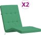 vidaXL vidaXL Poduszki na leżaki, 2 szt., zielone, tkanina Oxford 1