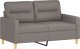 vidaXL vidaXL Sofa 2-osobowa, kolor taupe, 120 cm, tapicerowana tkaniną 2