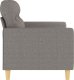 vidaXL vidaXL Sofa 2-osobowa, kolor taupe, 120 cm, tapicerowana tkaniną 4