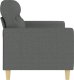 vidaXL vidaXL Sofa 2-osobowa, ciemnoszara, 140 cm, tapicerowana tkaniną 4