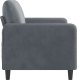 vidaXL Sofa 2-osobowa, ciemnoszary, 140 cm, tapicerowana aksamitem 4