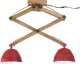 Lampa sufitowa vidaXL vidaXL Lampa sufitowa, 25 W, postarzany czerwony, 29x18x85 cm, E27 3