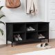vidaXL vidaXL Szafka na buty, czarna, 100x35x50 cm, materiał drewnopochodny 1