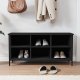 vidaXL vidaXL Szafka na buty, czarna, 100x35x50 cm, materiał drewnopochodny 2