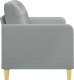 vidaXL vidaXL Sofa 2-osobowa, jasnoszara, 120 cm, tapicerowana tkaniną 4
