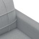 vidaXL vidaXL Sofa 2-osobowa, jasnoszara, 120 cm, tapicerowana tkaniną 6
