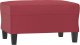 vidaXL vidaXL Podnóżek, winna czerwień, 70x55x41 cm, sztuczna skóra 2
