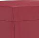 vidaXL vidaXL Podnóżek, winna czerwień, 70x55x41 cm, sztuczna skóra 5