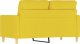 vidaXL vidaXL Sofa 2-osobowa, jasnożółta, 120 cm, tapicerowana tkaniną 5